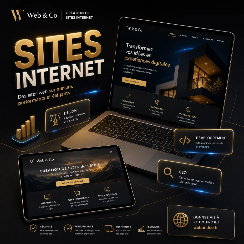 Création de site internet professionnel WordPress en France - Web & Co
